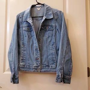 CHRISTOPHER & BANKS Stretch Denim Jean Jacket.